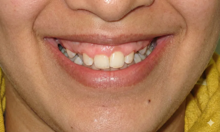 Before: Gummy smile