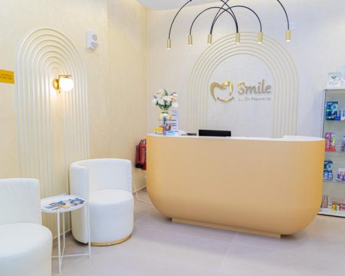 Reception at Smile by Dr Noura Dental Clinic